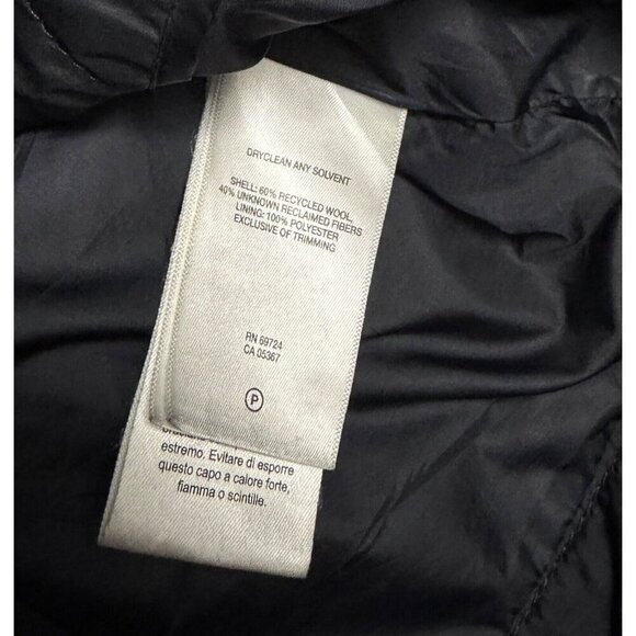 COLUMBIA RECYCLED WOOL Outdoor Winter Parka Ski Hooded Coat Jacket Womens Small - Picture 7 of 7